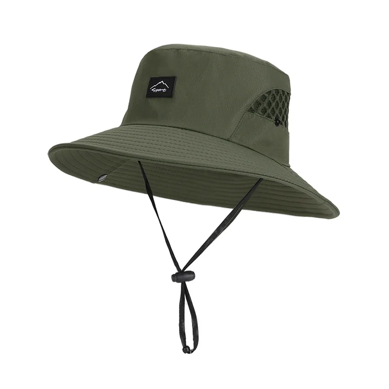 Summer Men's Breathable FIsherman Hat Outdoor Fishing Travel Cap Male Climbing UV Sun Protection Sunproof Bucket Hats For Men - Image 5