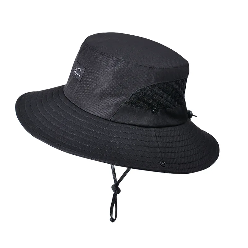 Summer Men's Breathable FIsherman Hat Outdoor Fishing Travel Cap Male Climbing UV Sun Protection Sunproof Bucket Hats For Men - Image 4
