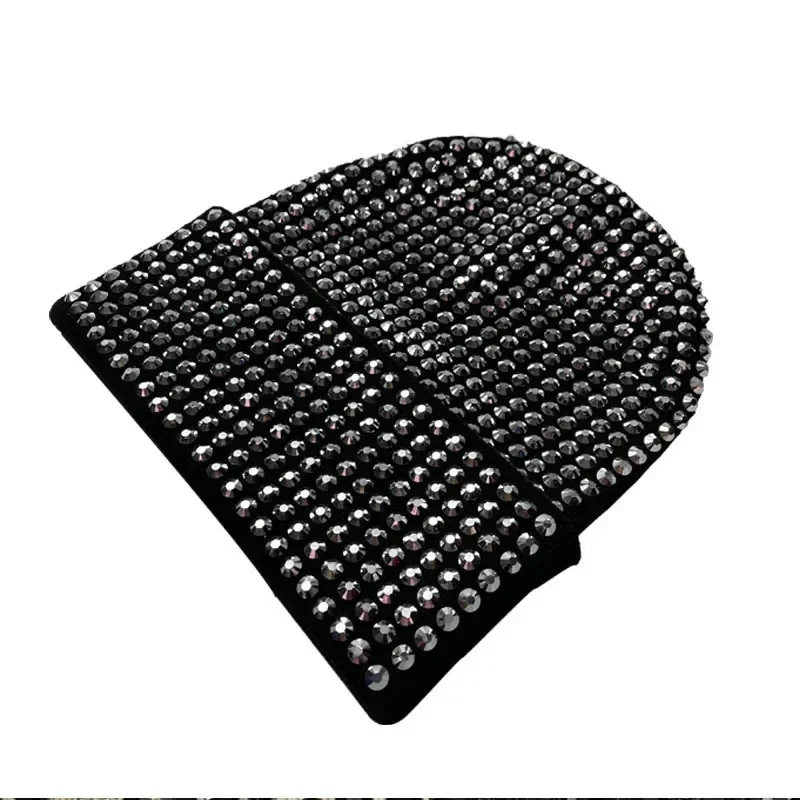 2025 Fashion Street Trend Brand Hip-hop Cap Casual Cap Autumn and Winter Rhinestone Knitted Cap Warm Cold Wool Hat Beanies Hat - Image 6