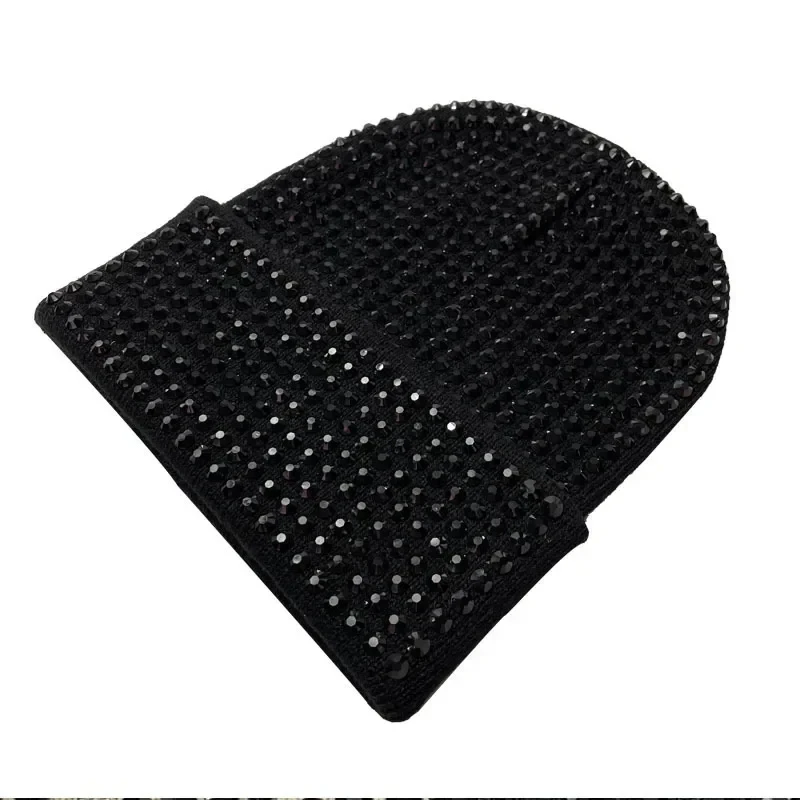 2025 Fashion Street Trend Brand Hip-hop Cap Casual Cap Autumn and Winter Rhinestone Knitted Cap Warm Cold Wool Hat Beanies Hat - Image 5