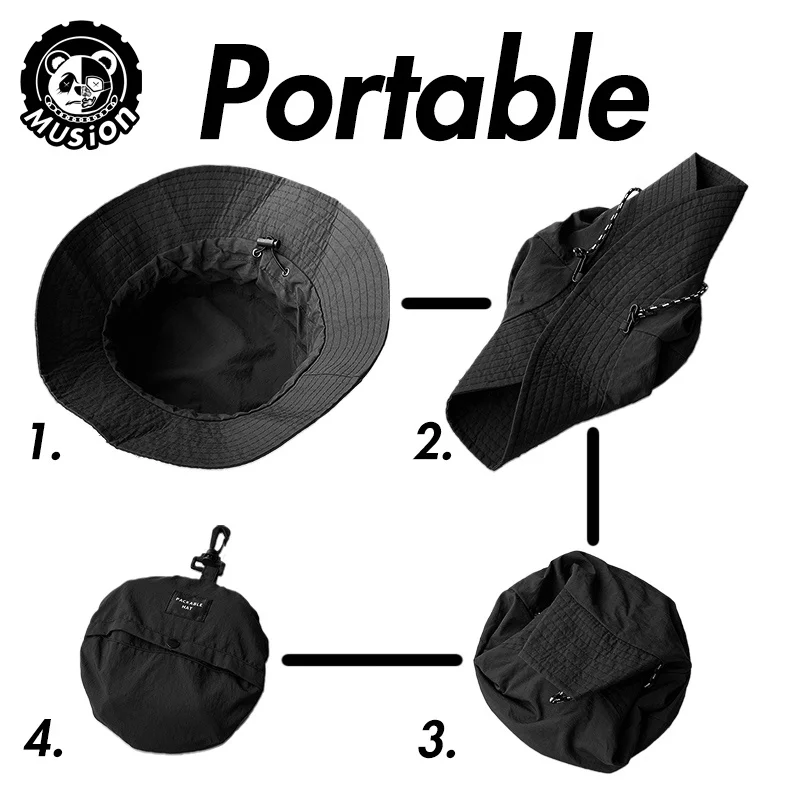 Waterproof Bucket Hat for Women Men Rain Hat UPF 50+ Wide Brim Boonie Sun Hat Foldable Summer Floppy Beach Fishing Safari Hat - Image 6